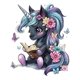 thumbnail image 2 of Whimsical and Enchanting Tee: 'Reading ' Graphic - Ideal for Those Who Love Fantasy and Magical Creatures, Evoking a Sense of Wonder and Imagination, 2 of 7