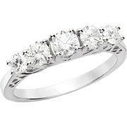 1 Carat T.W. Round Diamond Anniversary Ring in 10kt White Gold