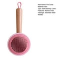 thumbnail image 4 of vnanda Pet Comb for Cats Dogs Pet Comb with Hanging Hole Stainless Steel Needle Cat Massage Brush Dog Hair Removal Brush Long or Short Hair Cats for Pets, 4 of 8