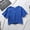 Dark blue, variant on Womens Summer Crop Tops Short Sleeve Round Neck T-Shirts Loose Fit Casual Blouse Summer Spring 2025 Casual Trendy Fashion Clothes Crop Tops for Women Trendy Pink L
