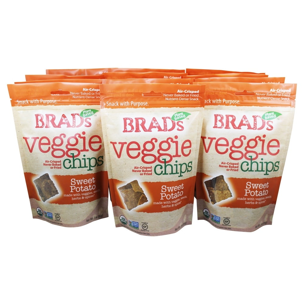 Brad's Raw Foods Veggie Chips Sweet Potato 12 Pack