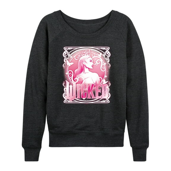 Wicked - Glinda Portrait Logo - Women's French Terry Pullover Sweatshirt