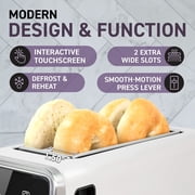 Inspirex 4-Slice Touchscreen Toaster, White