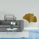 thumbnail image 2 of Elegante escultura de pared de hierro con forma de ginkgo para sala de estar, oficina, hotel, comedor, restaurante, . Decoración moderna, 2 of 8