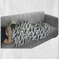 thumbnail image 6 of Boho Soft Flannel Fleece Blanket, Hand Drawn Bohemian Style Feathers Hippie Fashion Retro Monochrome Print, Cozy Plush for Indoor and Outdoor Use, 70" x 90", Charcoal Grey and White, by Ambesonne, 6 of 6
