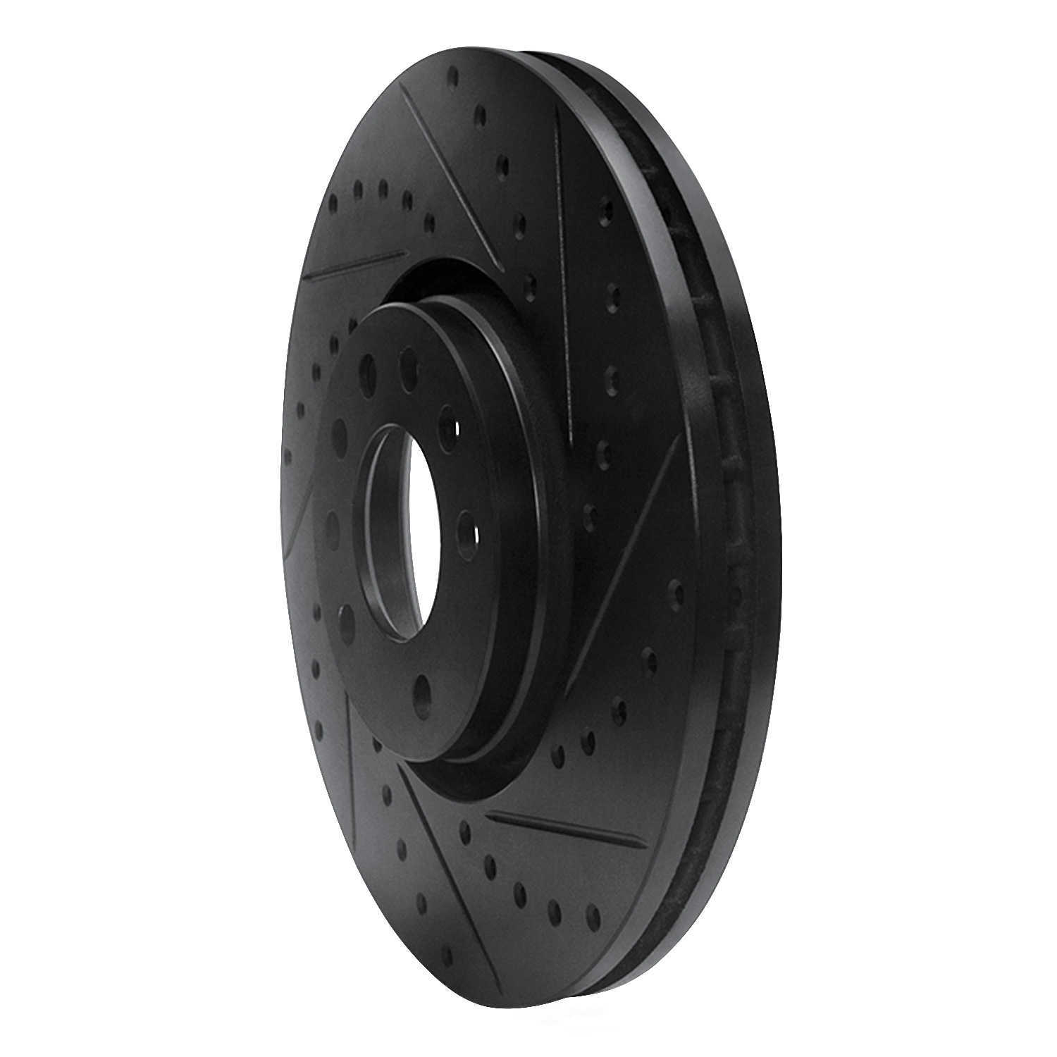 Dynamic Friction Company 633-65019R DFC Brake Rotor - Drilled And Slotted - Black