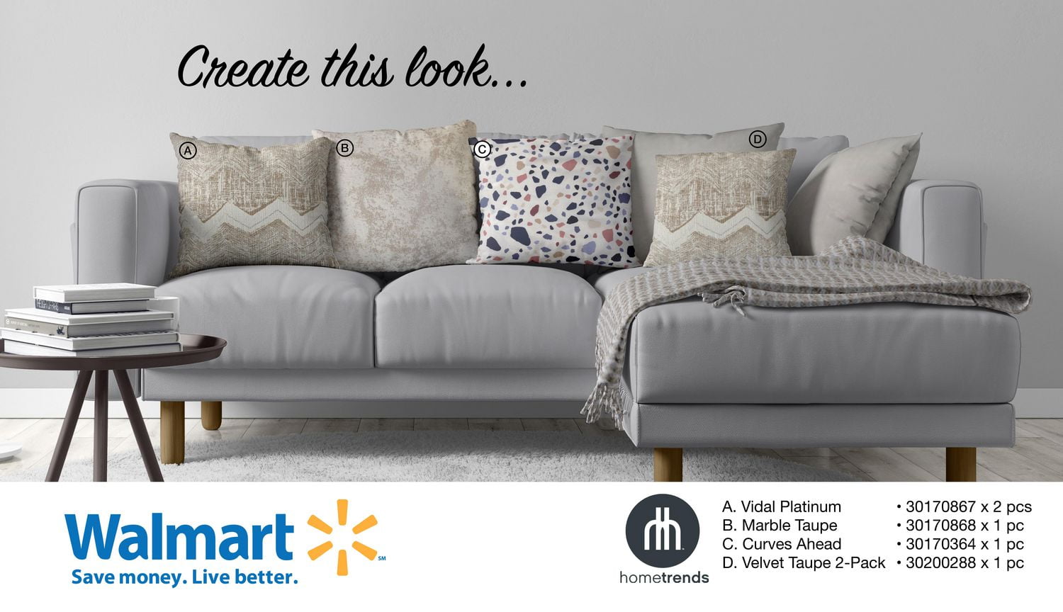 hometrends Chevron Vidal Decorative Pillow