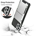 thumbnail image 6 of Dteck Wallet Case for iPhone 14 Pro Max,Shockproof Rubber Rugged 4-Card Credit Holder Slots Cover Hybrid Heavy Duty Protection Armor Phone Back Case,White, 6 of 6