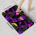 thumbnail image 3 of 1pc Neon colored Abstract Bathroom Rug Bathroom Decor and Accessories- Durable,Anti Slip,And Quick Drying,Suitable For Indoor/outdoor Use - Perfect For Bathrooms,Bedrooms,Kitchens, 3 of 9