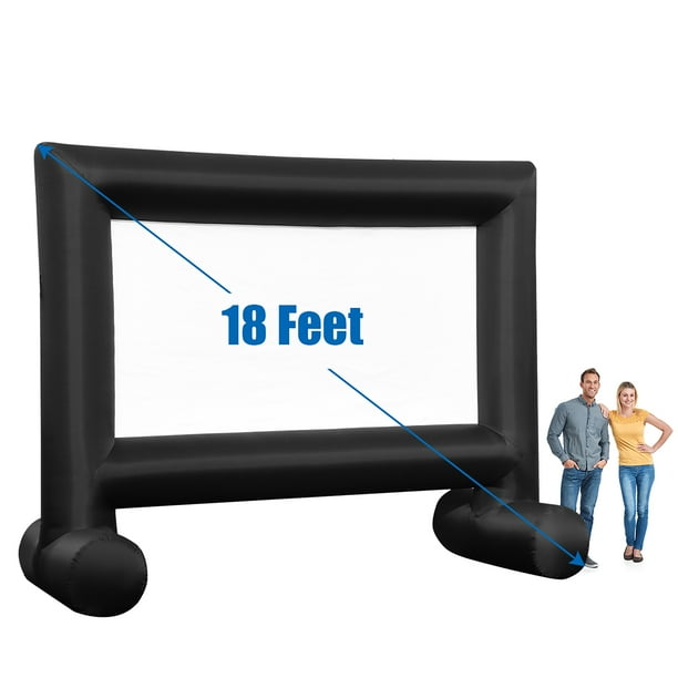 Costway 18FT Inflatable Movie Projector Screen Projection Outdoor Home