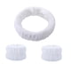 thumbnail image 1 of Conjunto de diadema y muñequeras de lavado de cara Yuyangstore blanco, 1 of 8