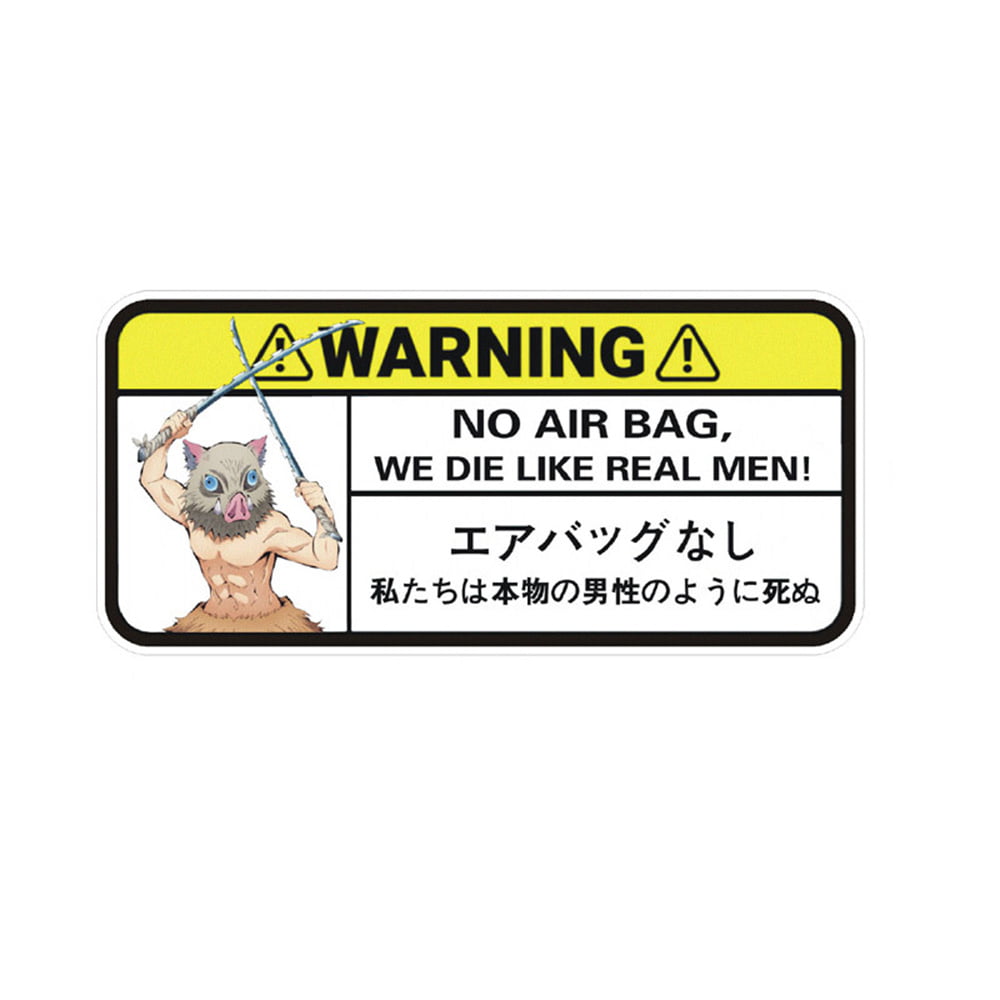Anime small visor warning stickers  TheRaveYard