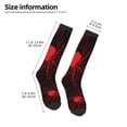 thumbnail image 2 of Fuzoiu Red Spider On The Web Print Adult Stockings,Crew Socks,Unisex Fashion Socks, Casual Sports Socks,Comfortable Crew Socks for Everyday Wear and Sports, 2 of 6