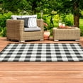 thumbnail image 6 of Oriental Weavers of America Pelleas Geometric Indoor/Outdoor Polypropylene Rug, Black, 6 of 9