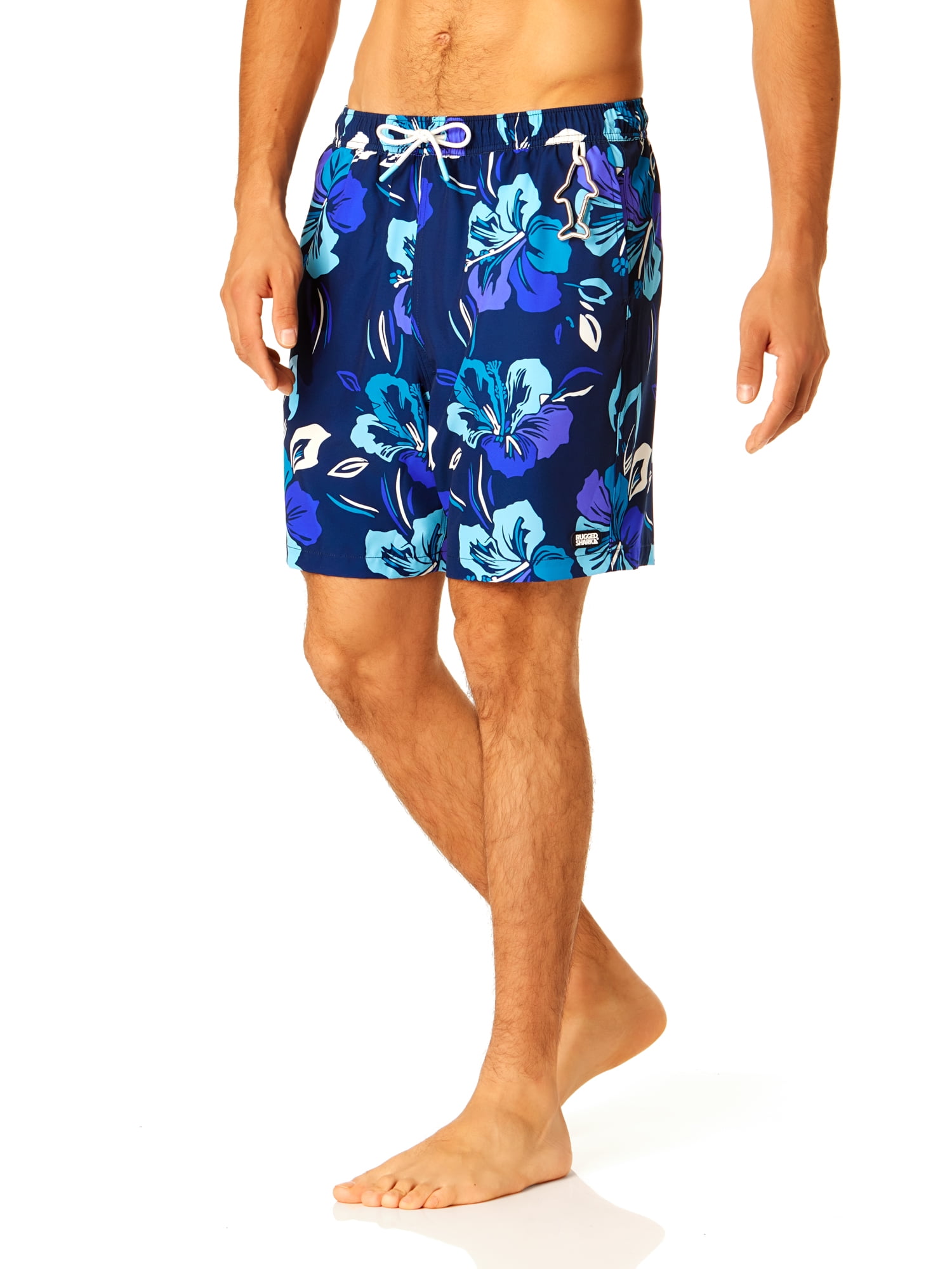 Rugged Shark Men's & Big Men's Swim Trunks, 7" Inseam, Sizes S-3XL
