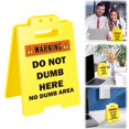 thumbnail image 1 of HUASHENG Aution Overstimulated Desk Sign Funny Desk Signage Accessories Humor Warning Caution Sign Fun Decor For Coworker Teammate Employee, 1 of 5