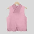 thumbnail image 2 of Glisme Girls Jacket Western Cowgirl Outfits Open Front Fringe Vest Party Dress Up Tassel Fringe Waist Coat Clothing Softness Outerwear For Daily Wear Size 9-10 Years Pink, 2 of 8