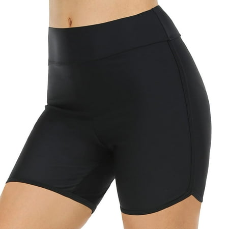 MSJUHEG Bathing Suit Bottoms for Women Swimsuit Bottoms Thong Bathing Suit Seamless Bikini Bottom Bathing Suit Bottoms Swim Drawstring Bottoms High Boy Shorts Pocket Bathing Swimwears Black XXXL