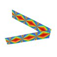 thumbnail image 2 of Tie Headbands Divergent Colored Stripes Print Sports Bandana Hair Band Elastic Karate Adjustable Non Slip Hairband For Men Women, 2 of 7
