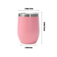 thumbnail image 3 of HongHeng 12oz Mug Double Layer Vacuum Small Beer Mug Mini U-Shape Stainless Steel Cups, 3 of 6