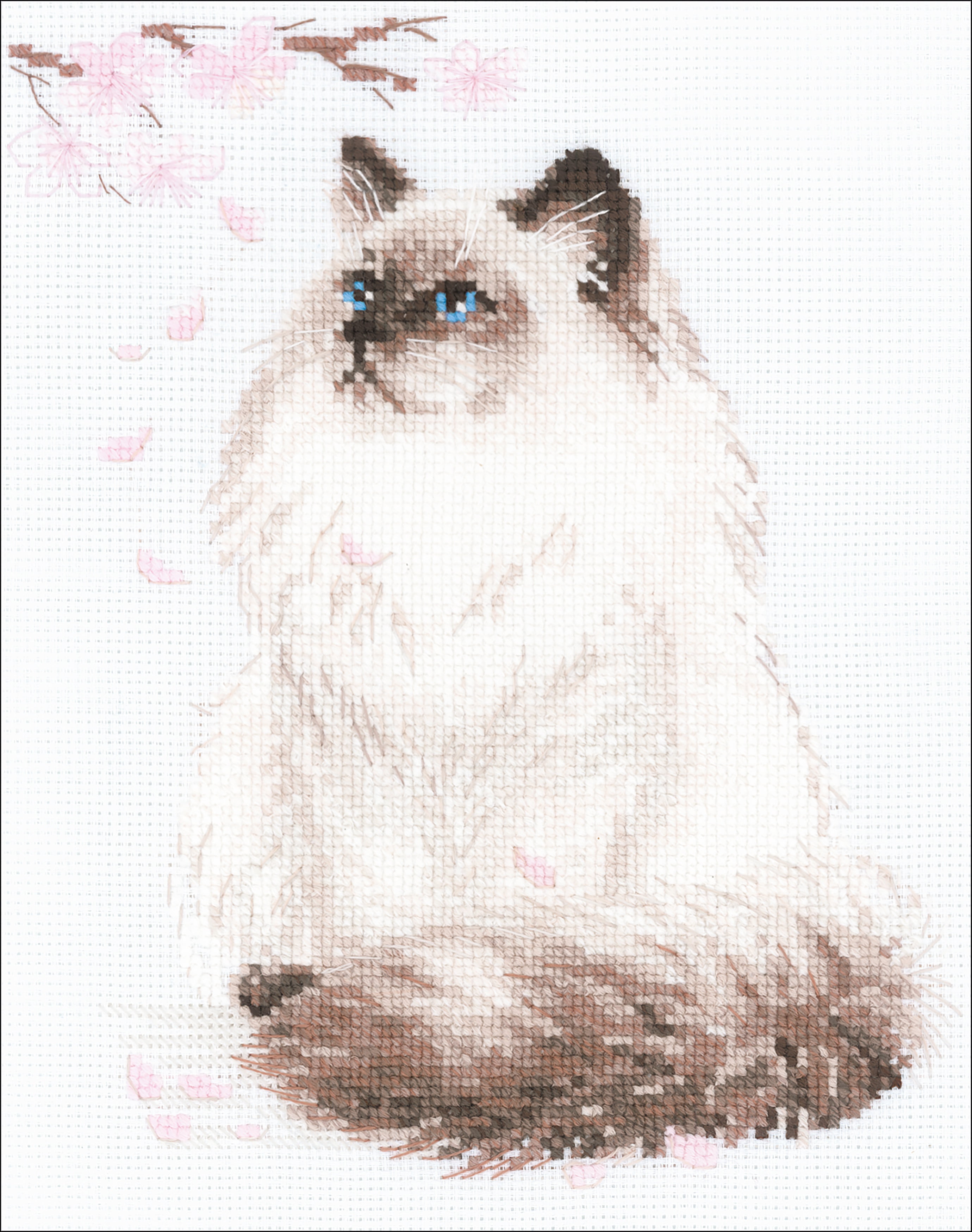 Riolis Cross Stitch Kit Meow-Zen