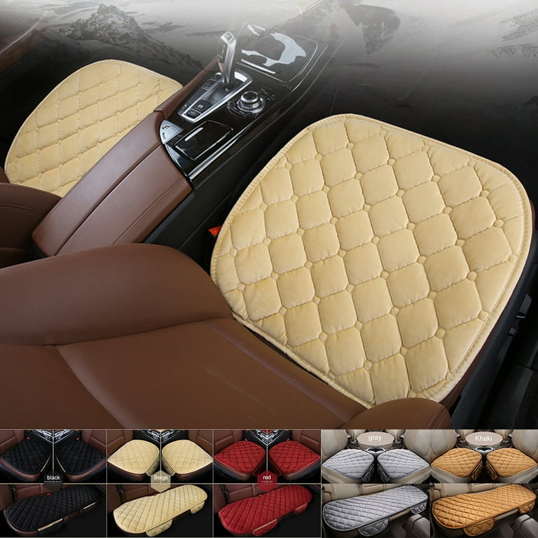 1pc Car Seat Cushion Short Plush Winter Seat Cover