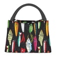 thumbnail image 1 of Disketp Colorful Fishing Lures Bolsa Térmica Estampada, Bolsa Térmica Aislante para Almuerzo, Playa y Campamento, 1 of 6