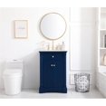 thumbnail image 6 of Elegant Decor Clarence 24" Solid Wood and Metal Single Bathroom Vanity in Blue, 6 of 8
