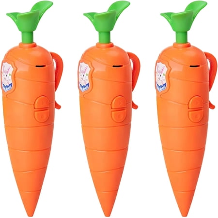 NCQ Carrot Recorder Pen, Voice Recording Writing Tool with Playback Feature, Creative Activities and Special Moments Recording, Easter Basket Stuffers, 3-Pack Set