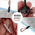 thumbnail image 3 of FRCOLOR Secure Clamp 10pcs/set Outdoor Canopy Tent Fixed Clip Windproof Tarpaulin Alligator Clips,2.83"X0.87"X0.35", 3 of 4