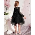 thumbnail image 5 of Arshiner Flower Girl Dress Toddler Contrast Lace Tutu Irregular Tulle Wedding Birthday Party Dresses, 5 of 6