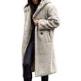 thumbnail image 6 of Misright Women's Long Oversized Polyester Synthetic Fleece Jacket Hooded for Warmth, 6 of 8