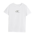 thumbnail image 3 of Camiseta de verano con cuello redondo para mujer para desplazamientos, viajes, deportes de playa, vacaciones, 3 of 7