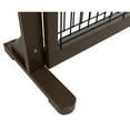 thumbnail image 6 of TRIXIE Adjustable Wooden Freestanding Pet Gate, 24" Tall Step Over, Expands to 42.5", Brown, 6 of 7