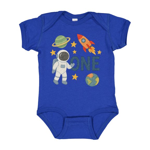 Inktastic Space Explorer 1st Birthday Boys or Girls Baby Bodysuit