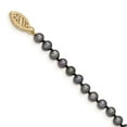 thumbnail image 2 of Auriga Fine Jewelry 14K Yellow Gold 4-5mm Black Pearl Necklace 18 inch for Women, 2 of 5