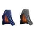 thumbnail image 2 of Manta eléctrica de invierno con almohadilla calentada por USB para mantener el calor, hogar al aire libre, gris, 2 of 4