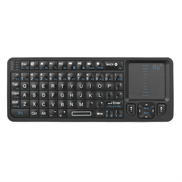 Mini teclado Bluetooth, teclado inalámbrico retroiluminado con aprendizaje por infrarrojos, teclado portátil de 2,4 G con panel táctil para LEGION Go