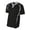 Black/Silver, variant on Adult Performance Contrast 2 Button Baseball Henley T-Shirt
