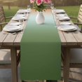 thumbnail image 4 of Sage Green Orange Ombre Table Runner 36 Inches, Abstract Modern Art Aesthetics Bed Runner Dresser Scarves Tabletop for Indoor Outdoor Parties/Ceremony/Banquet, 13"x 36", 4 of 9