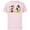 Soft Pink, variant on Disney Mickey and Minnie Mouse Springtime Easter - Short Sleeve Cotton T-Shirt for Adults - Customized-Black