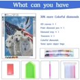 thumbnail image 5 of Kits de pintura de diamantes para animales adultos, kits de arte de diamantes de lobo para adultos, pintura de diamantes completa 5D DIY por número de 12 x 16 pulgadas., 5 of 5