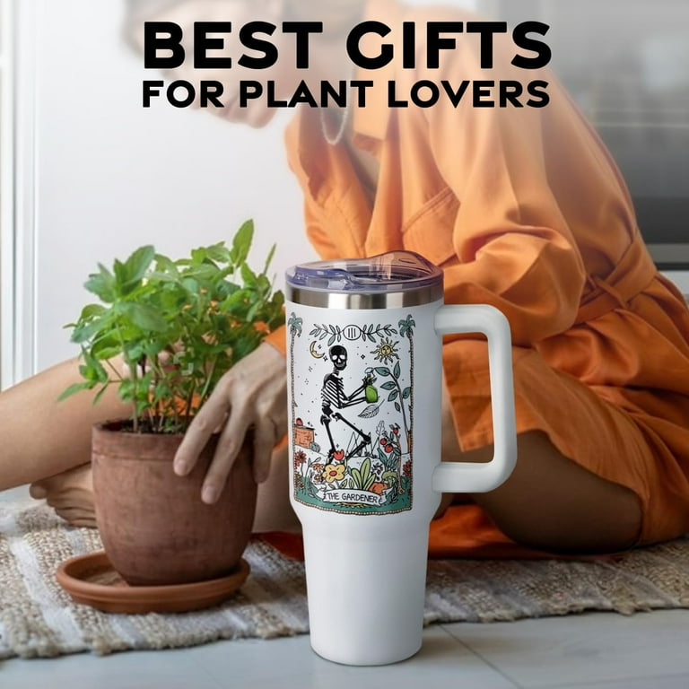 Plant Lover Gifts 40oz Tumbler with Handle Straw Lid,Plant Lady Vacuum  Insulated Leak Proof Tumbler Gardening Gifts for Gardener Women,Just One  More Plant Accessories Stainless Steel Coffee Cup - Walmart.com