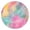 Colorful Floral Pattern, variant on Colorful Tie Dye Wave Pattern Round Fitted Tablecloth with Elastic Edge,Dining Table Cover Waterproof,Outdoor Round Tablecloth for Camping,Dining,Indoor and Outdoor