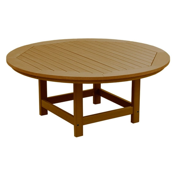 Conversation/Coffee Table-Finish:Toffee,Shape:Round,Size:48"L x 48"D x 20"H