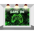 thumbnail image 4 of Game On Backdrop Video Game for Boys Level Up Birthday Party Decoration Game Night Arcade Neon Glow Gamer Banner Photography Background, 4 of 10