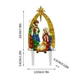 thumbnail image 5 of colcolo Holy Family Nativity Scene Christmas up for Courtyard Patio A, 5 of 5