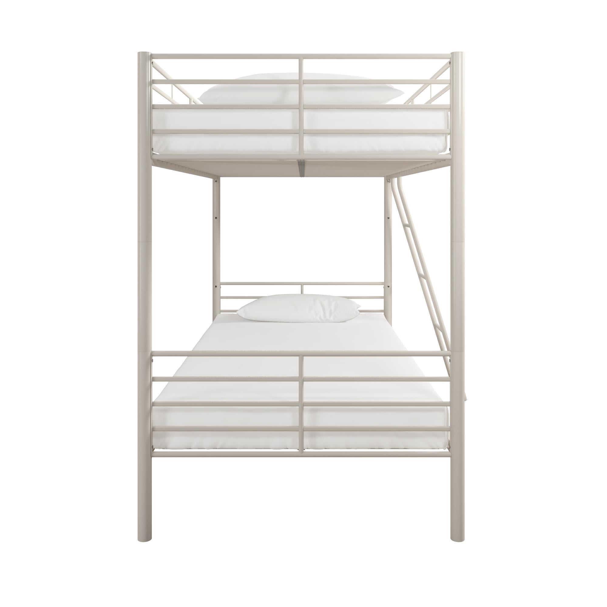 Over Twin Convertible Bunk Bed White, Mainstays Twin Over Twin Convertible Bunk Bed