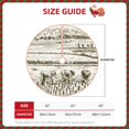 thumbnail image 2 of Rateoe Rice Harvest Pattern Christmas Tree Skirt with Ties , Christmas Tree Decorations, Farmhouse Christmas Decor Xmas Holiday Decorations-30", 2 of 6