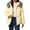 Yellow, variant on Breezora Women's Winter Hooded Puffer Coat with Faux Fur Trim Loose Fit Thermal Insulated Casual Long Jacket L Size Beige
